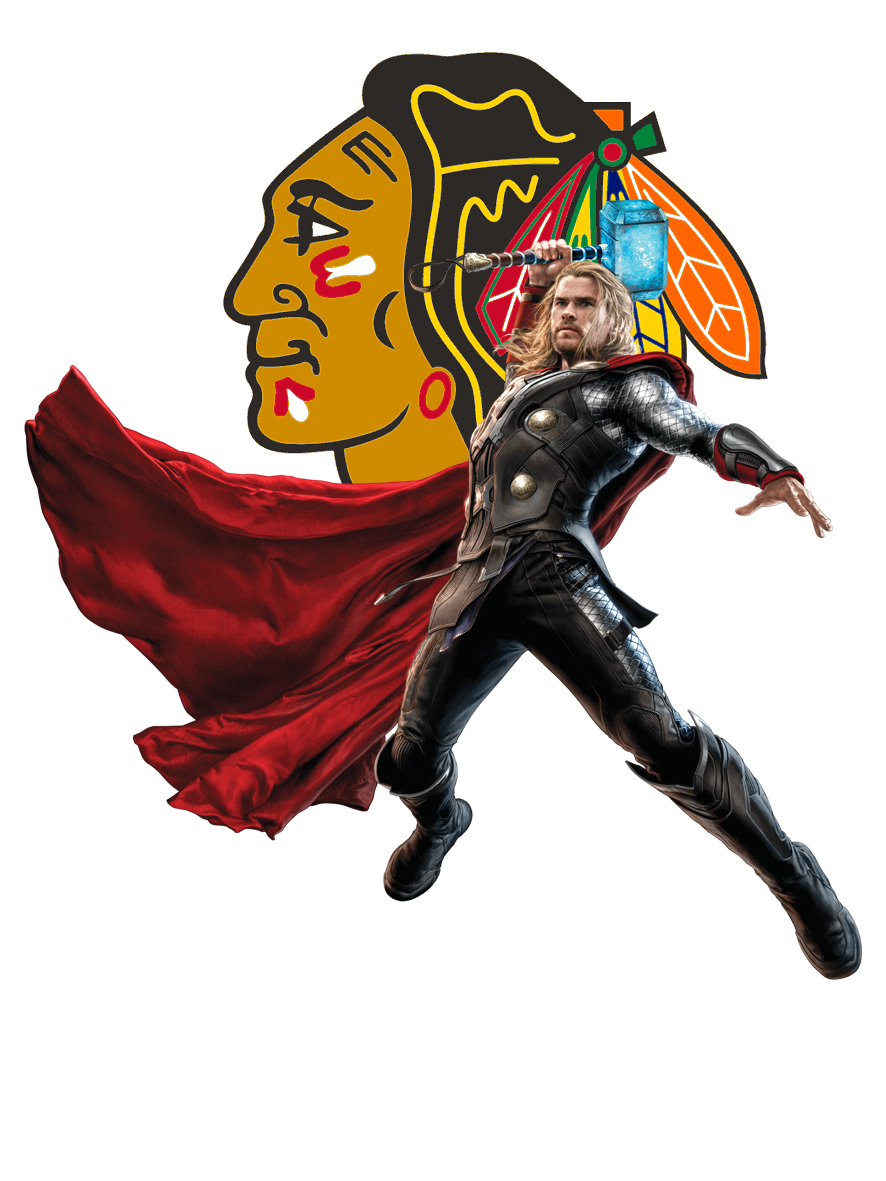 Chicago Blackhawks Thor Logo vinyl decal